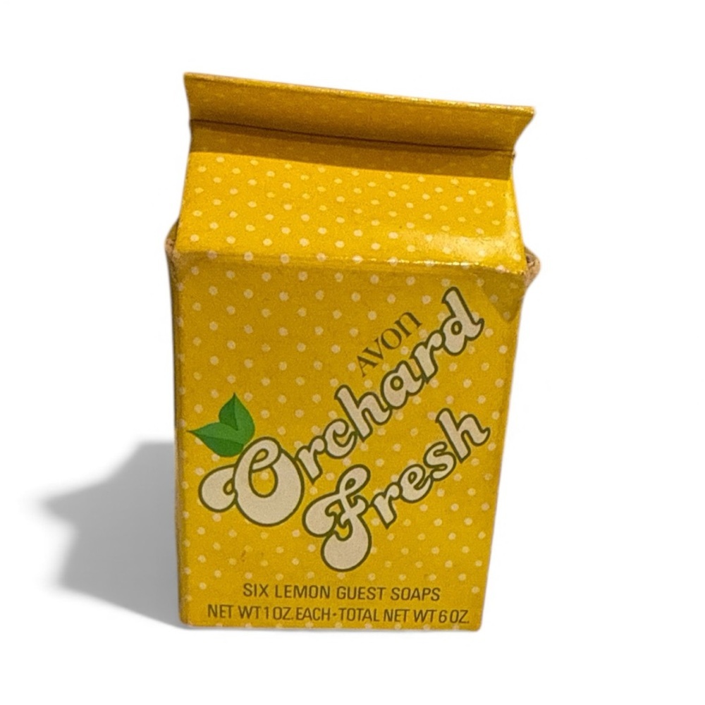 Avon Orchard Fresh Six Lemon Guest Vintage Soap New Size 1oz each